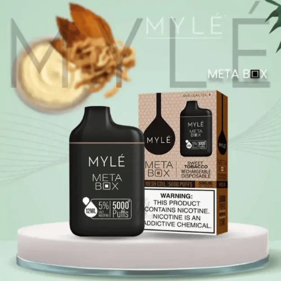 سحبة مايلي سموث توباكو 5000 سحبة MYLE META BOX DISPOSABLE DEVICE 5000