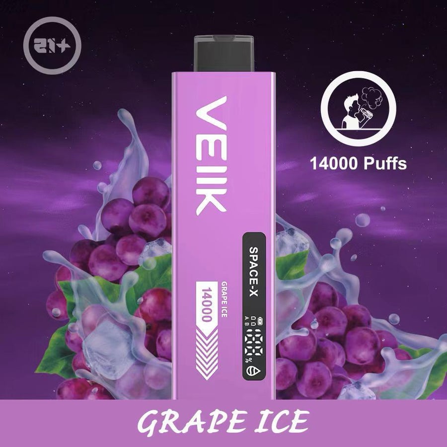 سحبة فيلك 14000بف عنب ايس VEIIK GRAPE ICE