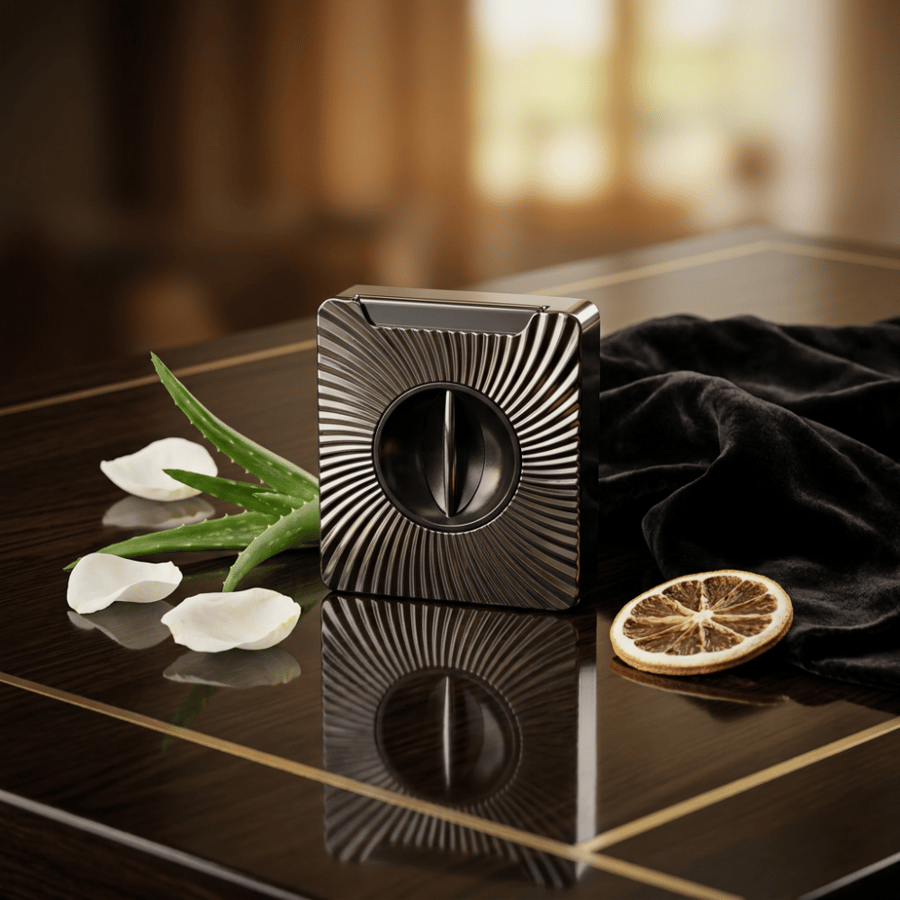 Luxury engraved metal cigarette lighter