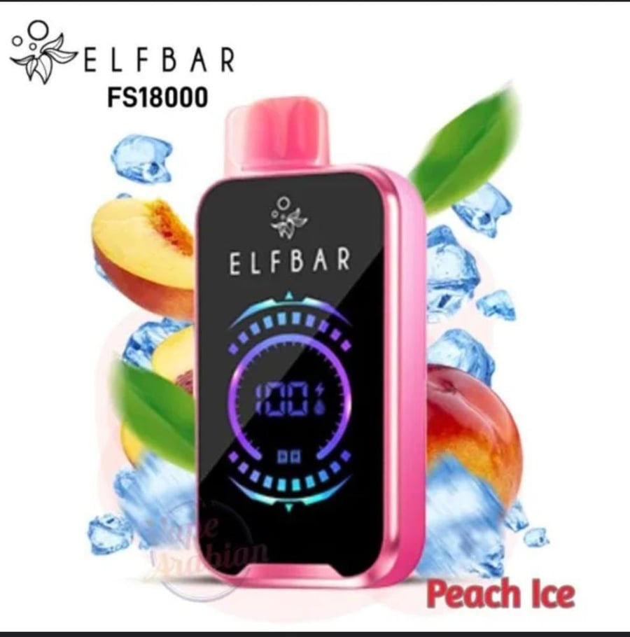 سحبة الف بار 18000بف خوخ ايسELF BAR PEACH ICE