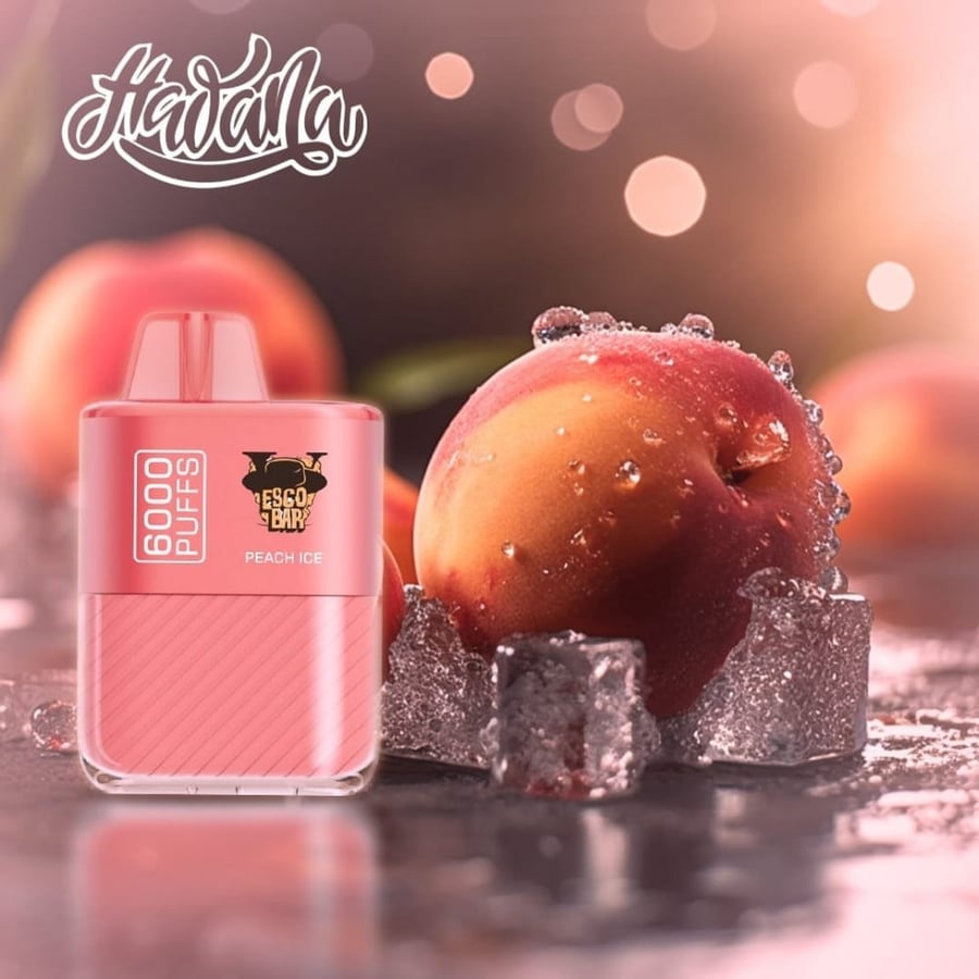 سحبة هوانا ايسكو بار خوخ ايس 6000بف Esco Bar peachace
