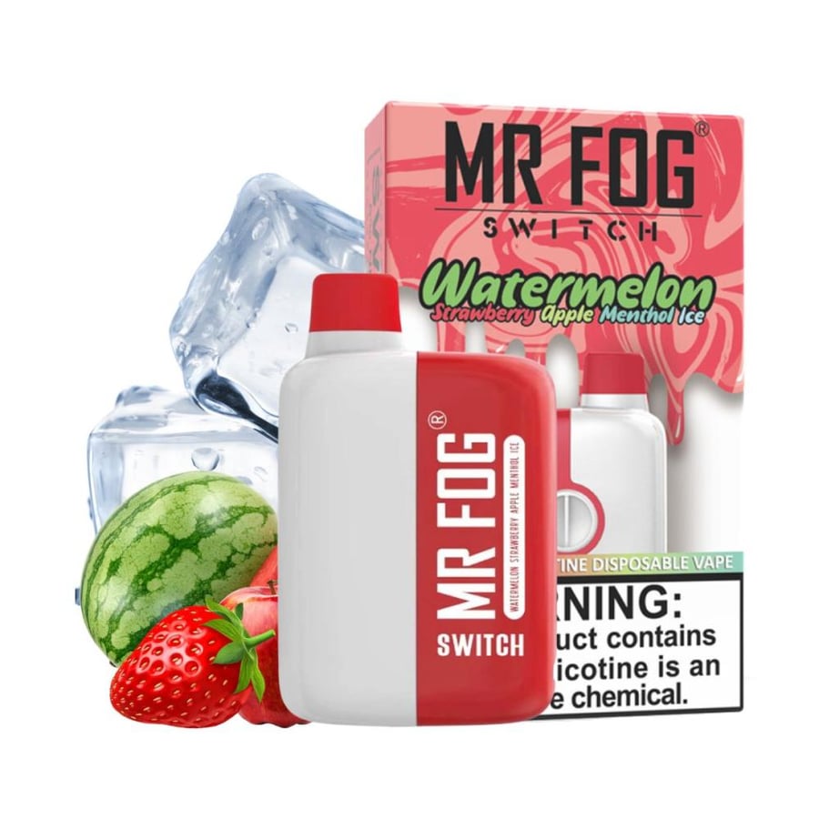 سحبة مستر فوج ويترميلون فراوله تفاح مينثول ايسWATERMELON STRAW APPLE MENTHOL ICE