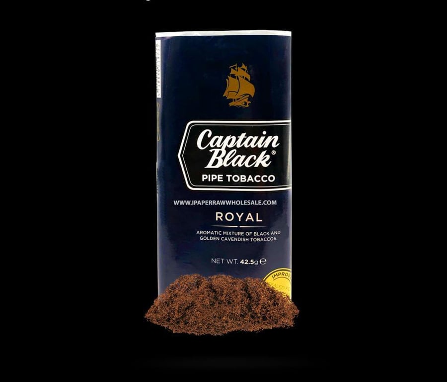 تبغ غليون كابتن بلاك رويال CAPTAIN BLACK PIPE  ROYAL