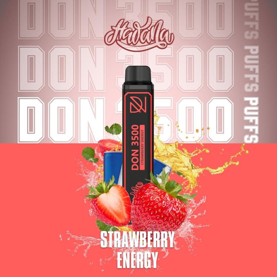 سحبه هوانا دون فراوله مشروب الطاقه3500بفSTRAWBERRY ENERGY