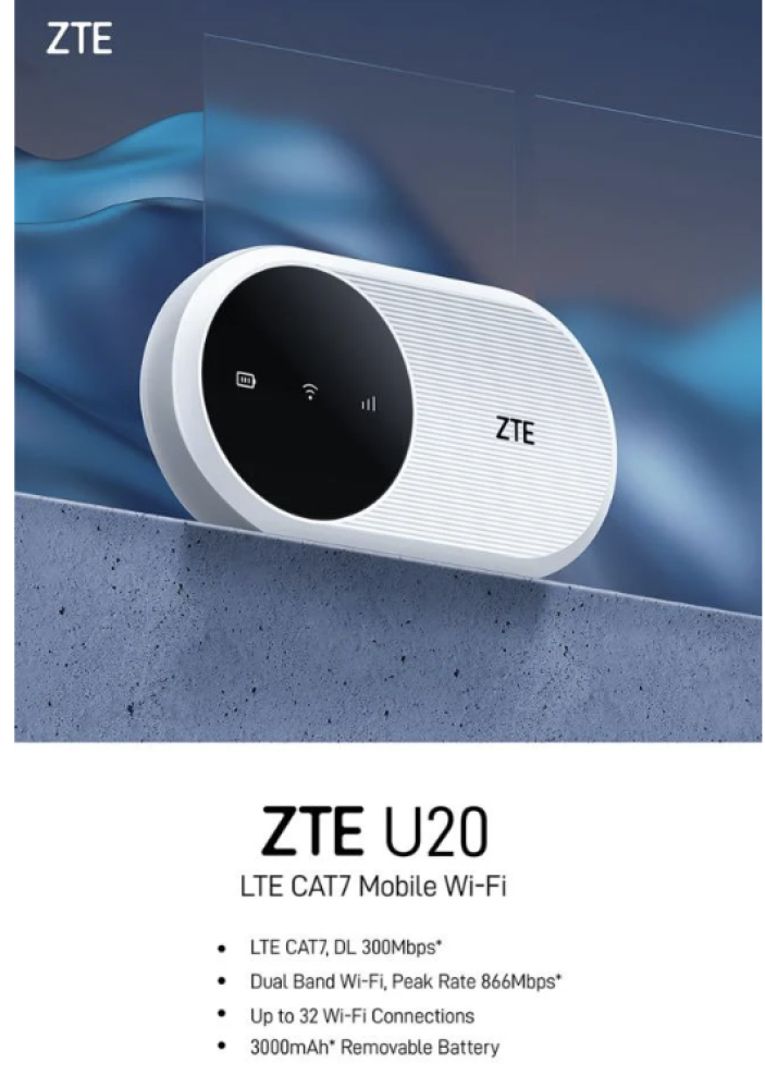 راوتر متنقل ZTE U20 4G