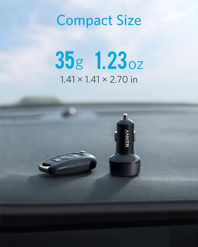 Anker PowerDrive Classic 35W – Car charger USB + USB‑C (Black)