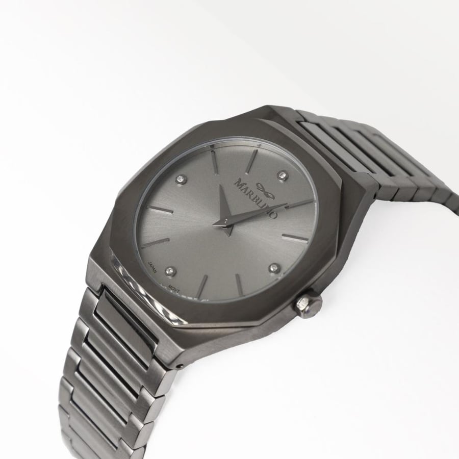 Mens Black Titanium Watch