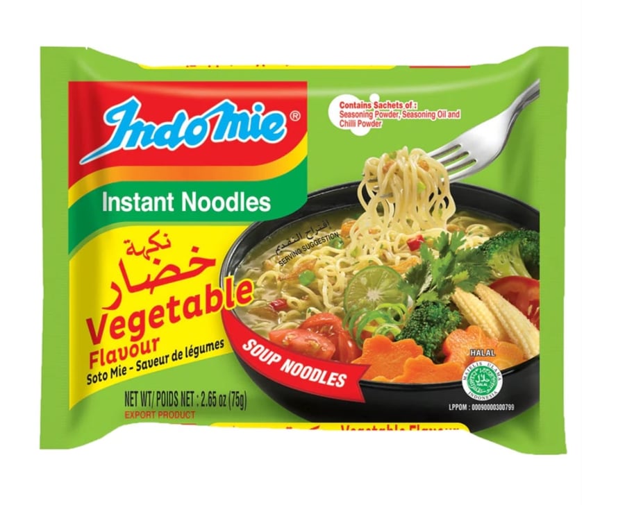 Indomie noodles with vegetable flavor 75 grams