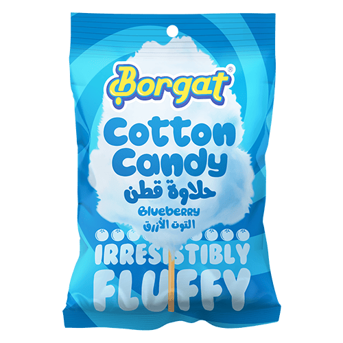 Cotton candy flavored wafers with blueberries, 15 grams