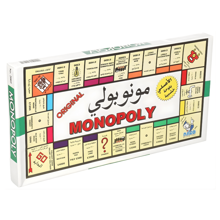 لعبة مونوبولي (Monopoly) الأصلية - لعبة التجارة والعقارات