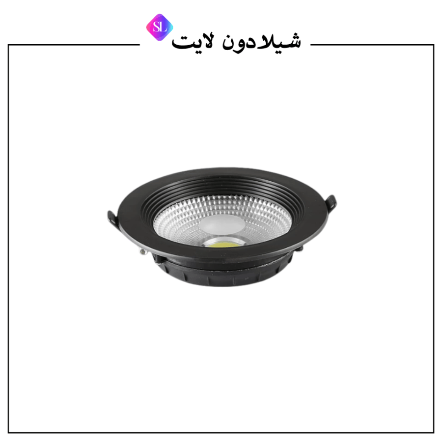 كشاف دفن جرم اسود 10 سم 10 واط لون انارة (حسب الاختيار)