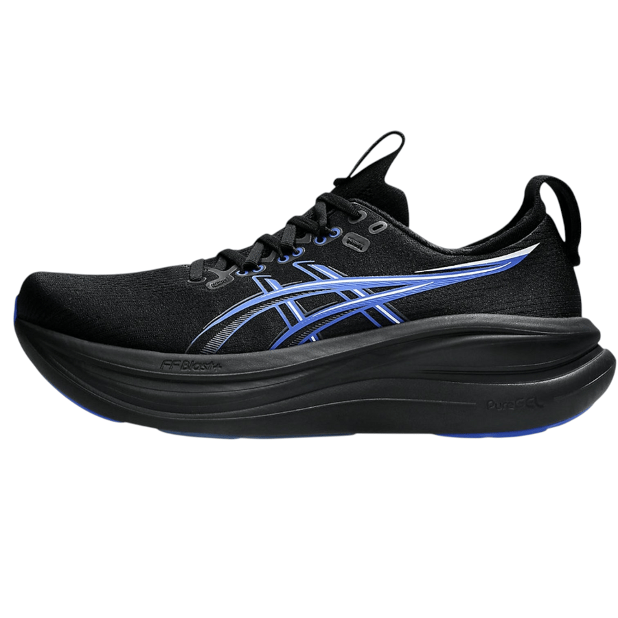 جل نيمبوس اسود خط ازرق Gel-Nimbus 28