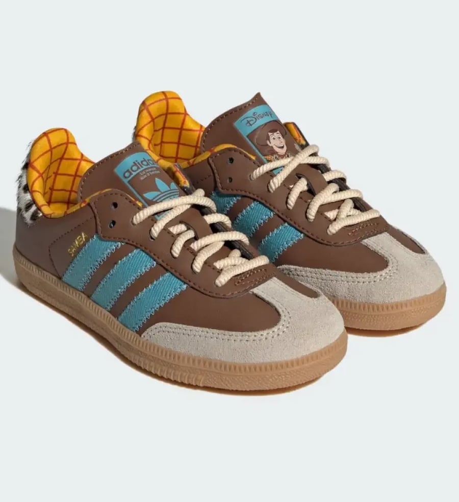 Adidas Kids x Toy Story Samba OG "Woody" Sneakers