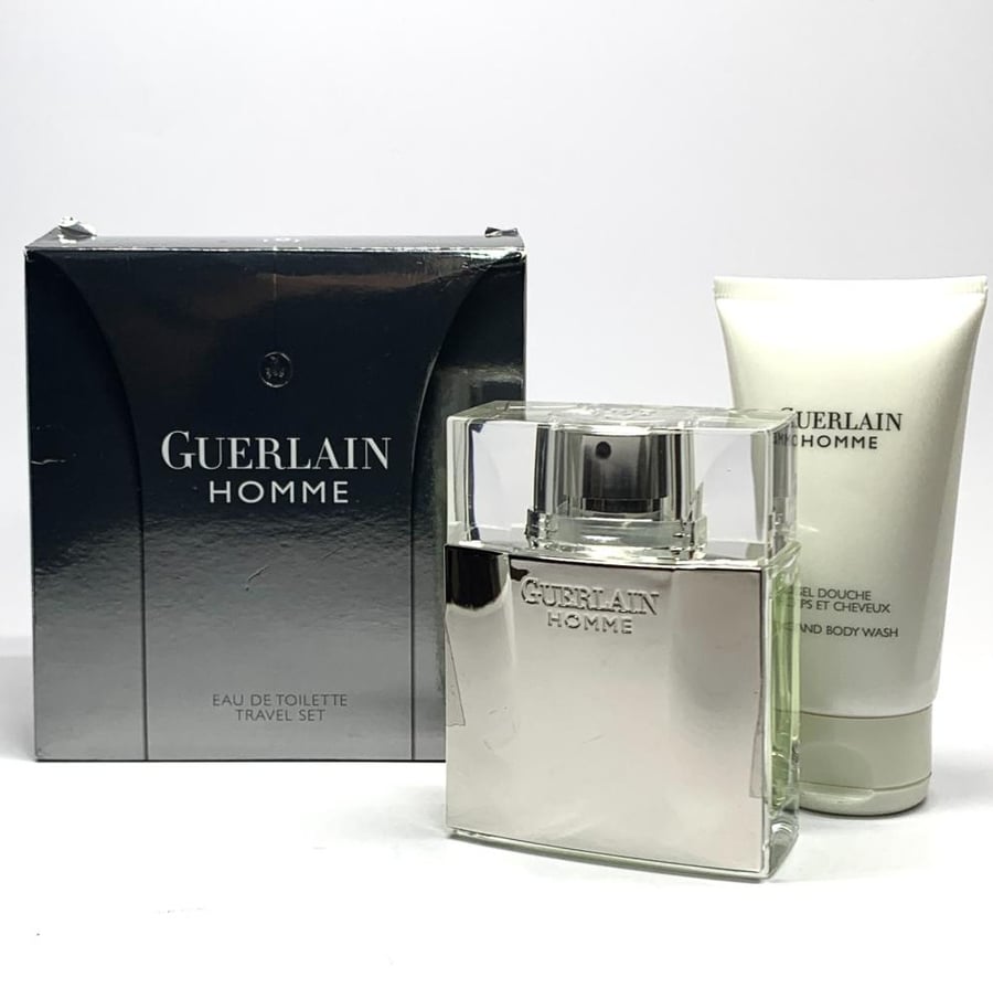 guerlain Homme Travel Set EDT 80ml and Hair Body Wash 75ml
