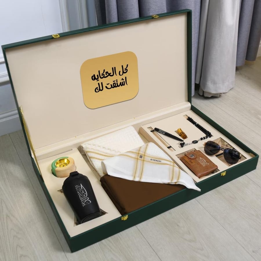 شماغ وقماش جفنشي صيفي مع ملحقات الماركة