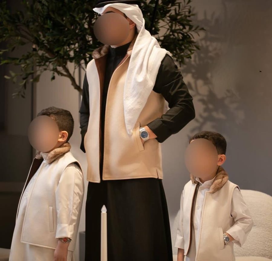 Children's winter Sadria - double face velvet