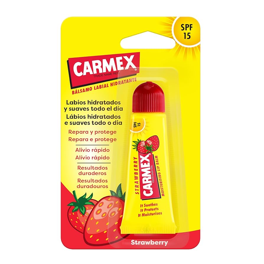 مرطب شفاه كارمكس الطبي بنكهة الفراولة مع SPF 15 بحجم 10 جم