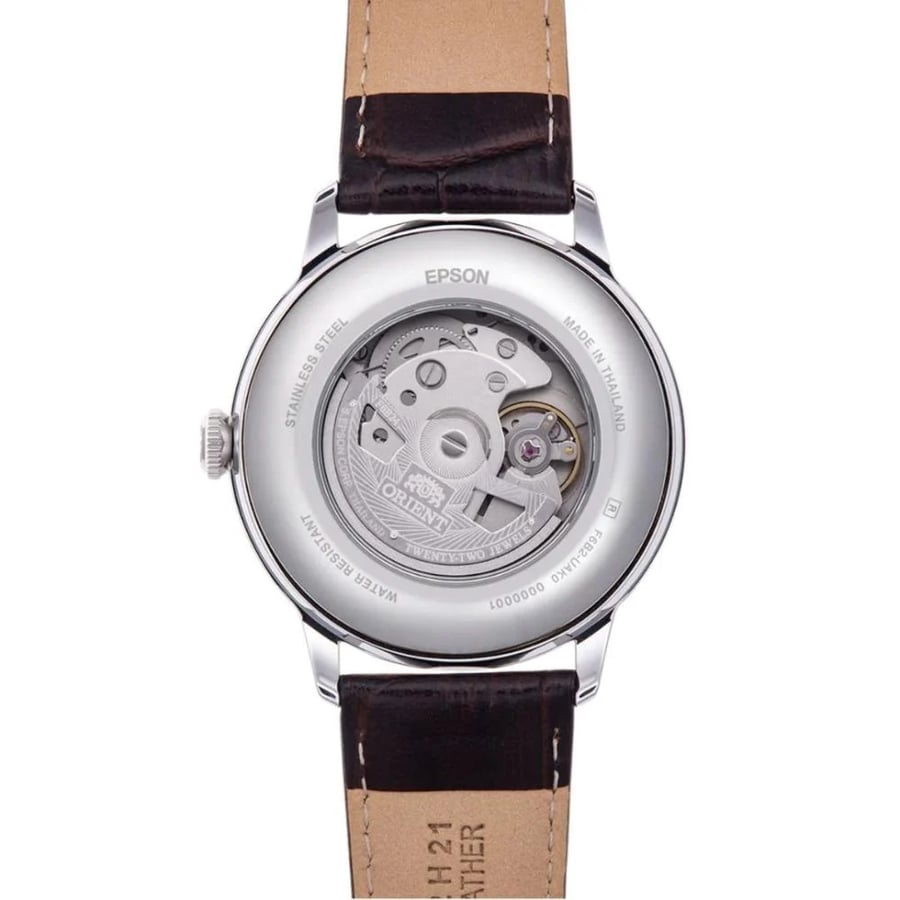 Orient Bambino RA-AK0803Y30B Sun and Moon Automatic Men's Watch Cream