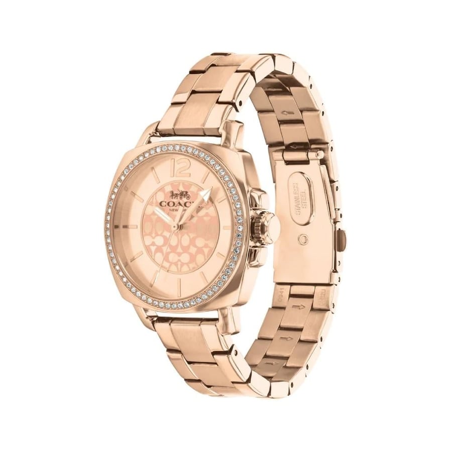 Coach Chrystie Signature Dial Rose Gold Watch - 14503142