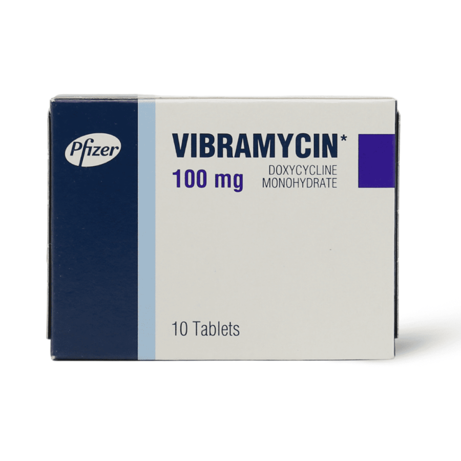 Vibramycin 100mg 10 Tab فيبراميسن 100 ملجم 10 أقراص