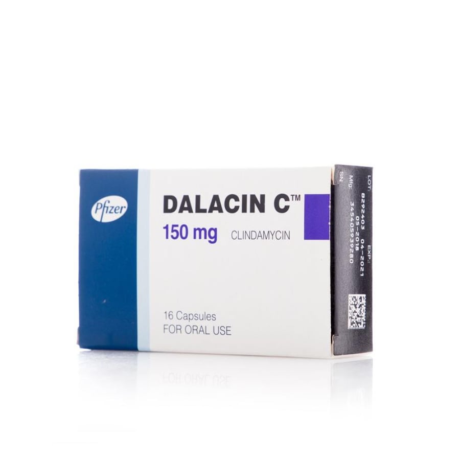 Dalacin C 150mg 16 Capsules دالاسين سي 150 ملجم 16 كبسولة