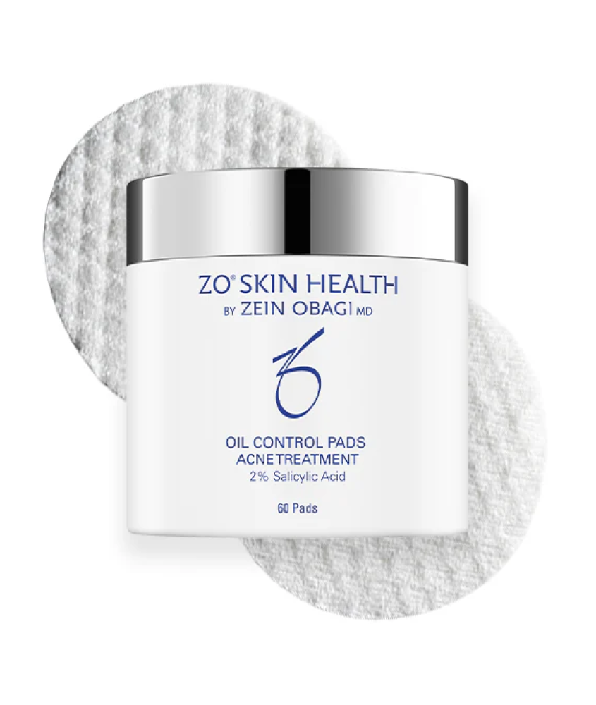 Zo Skin Health Oil Control Pads Acne Treatment 60 Pads زين اوباجي مسحات تنظيم الدهون وحب الشباب 60 قطعة