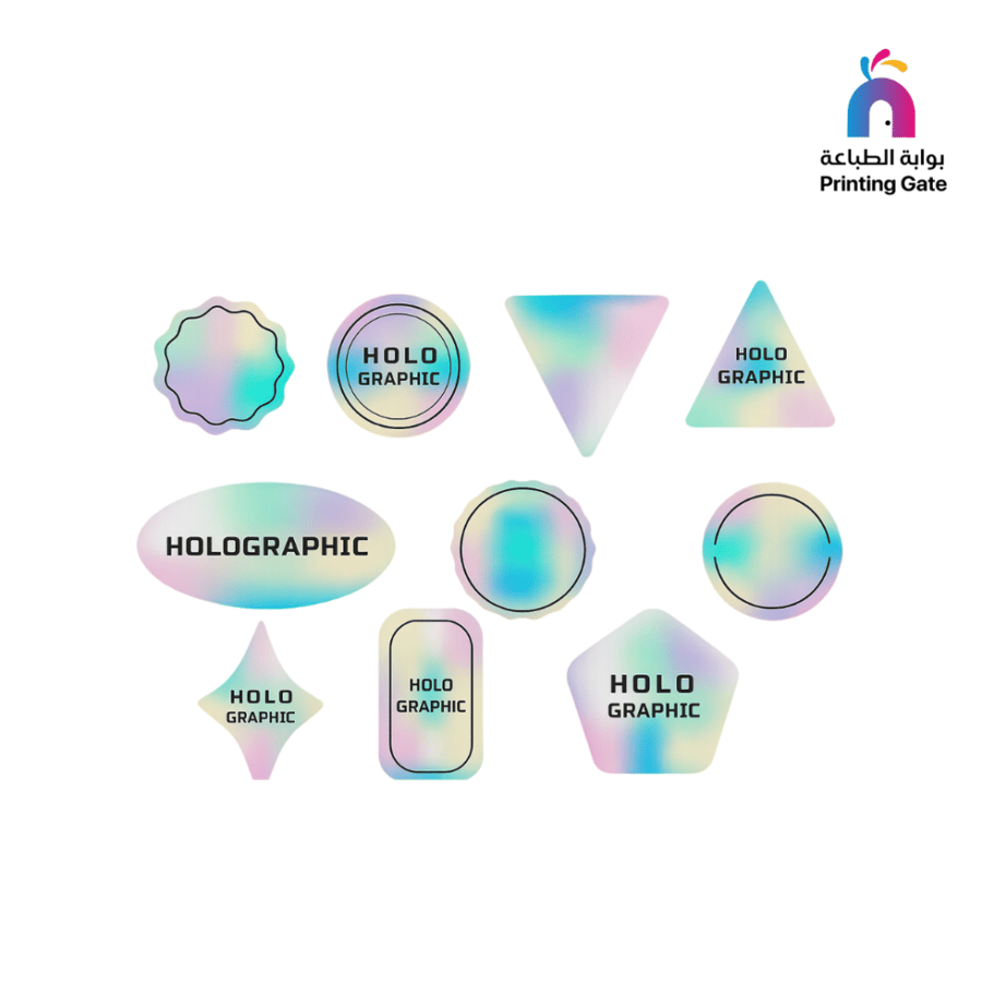 ستيكرات قص منفرد HOLOGRAPHIC