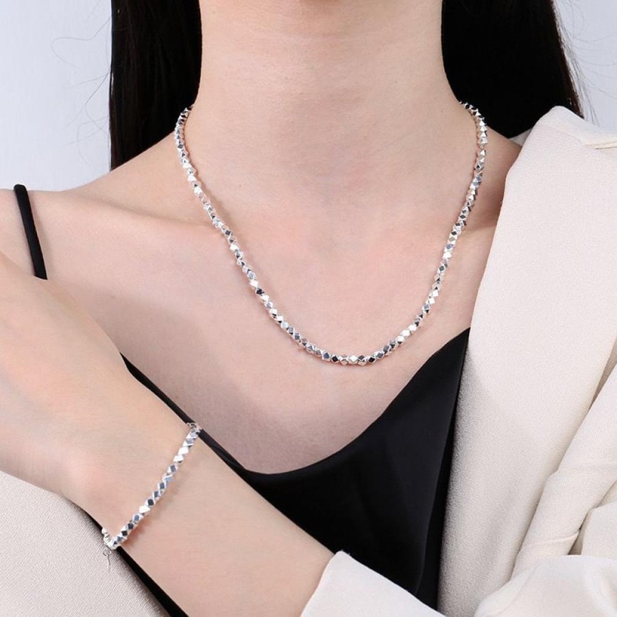 سلسال الفضة المكسرة فضه 925s
