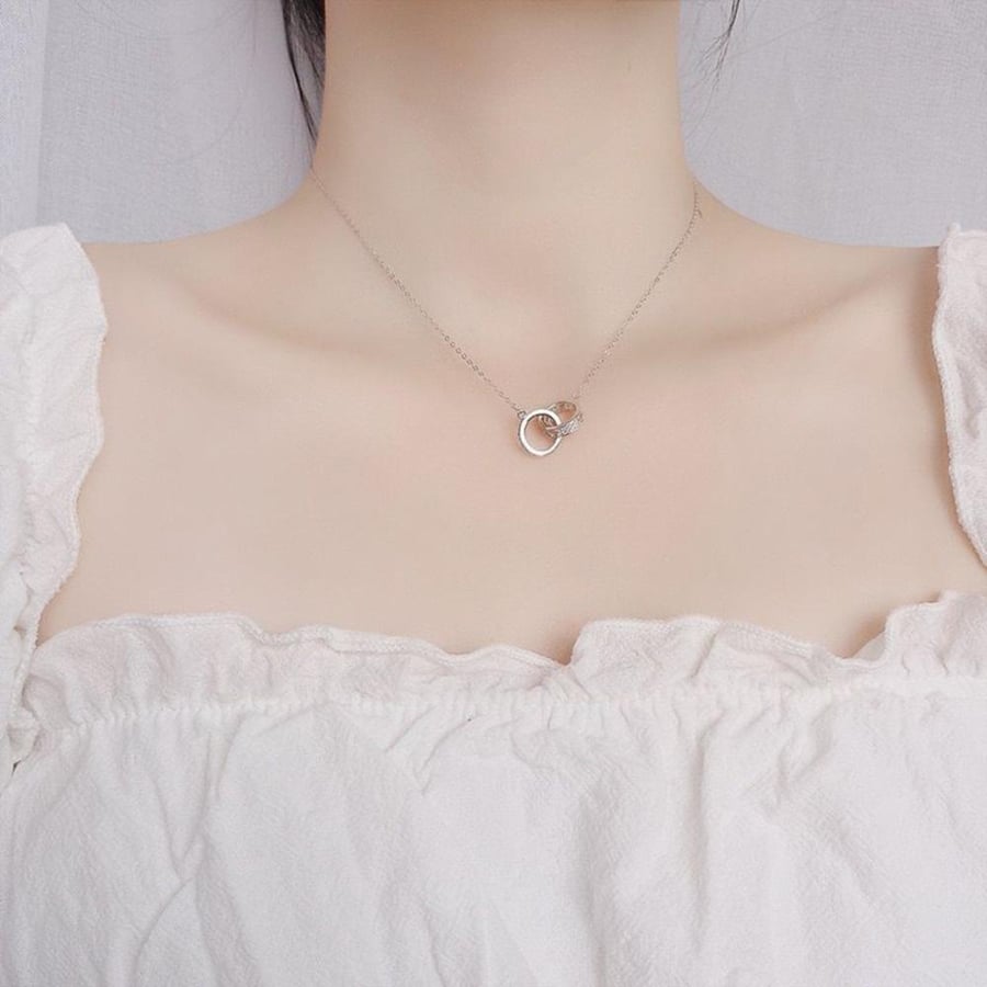 سلسال الحلقتان فضه 925