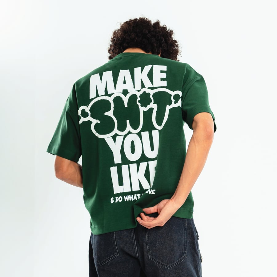 DARK GREEN TEE - BOLD RABEL