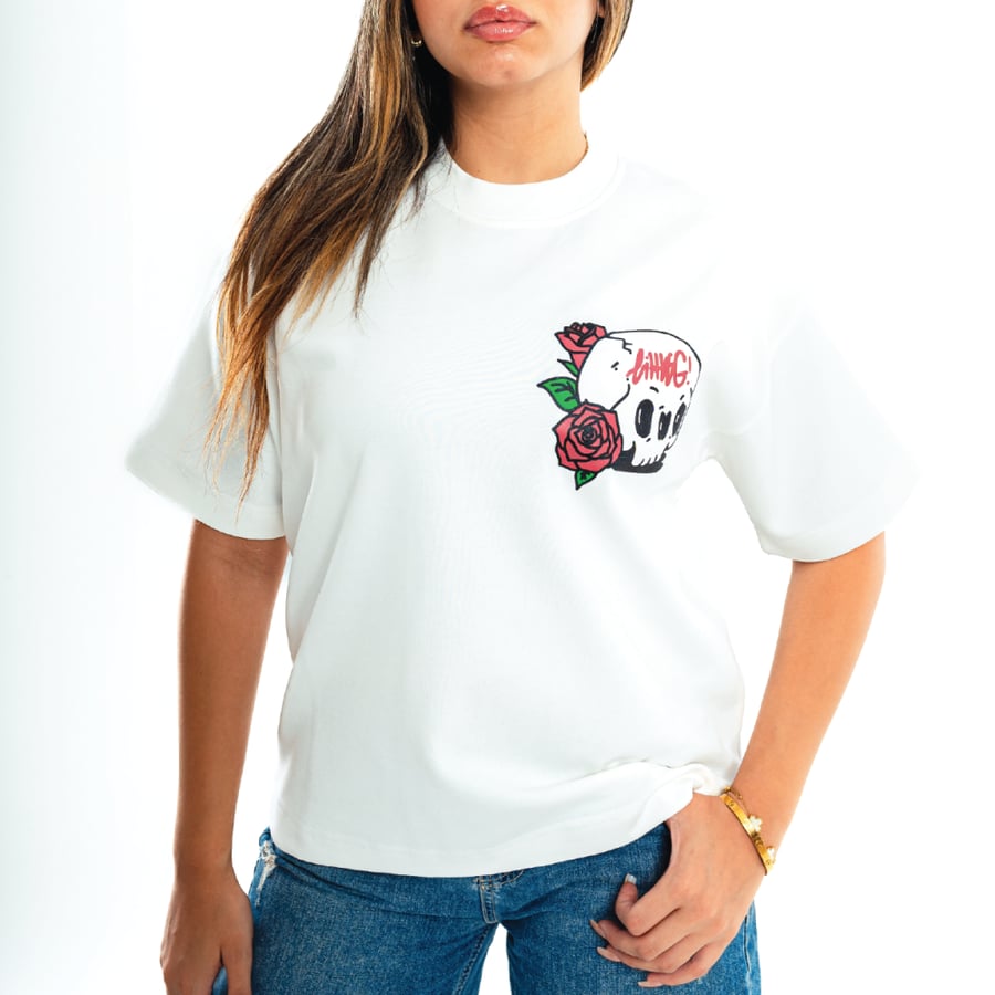 OFF WHITE TEE - GHOST & SKULL