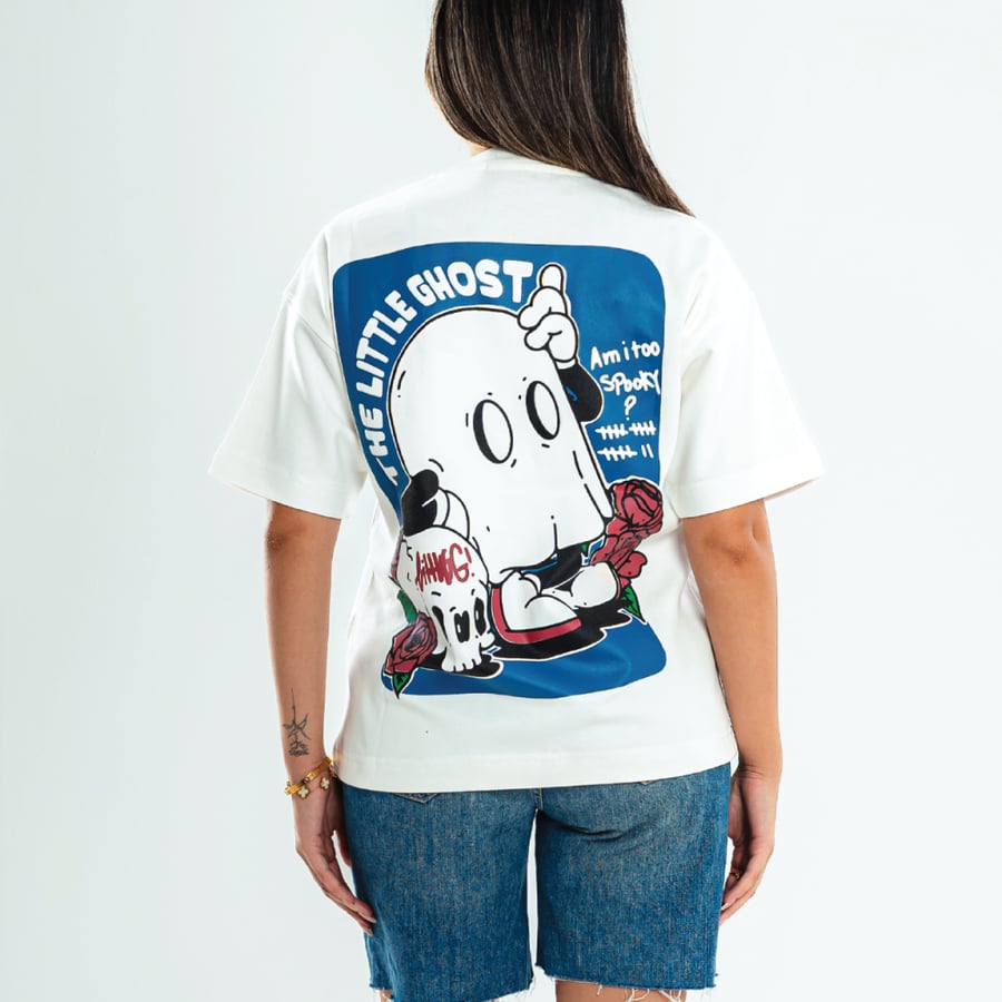 OFF WHITE TEE - GHOST & SKULL