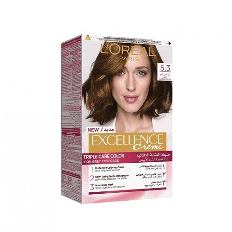 L'Oréal hair dye Excellance 5.3 light brown golden