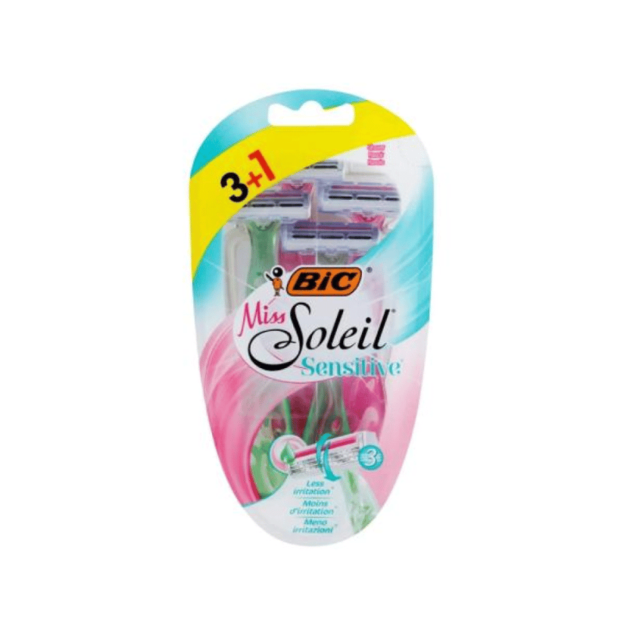 Miss Soleil shaving razors for sensitive skin 3+1