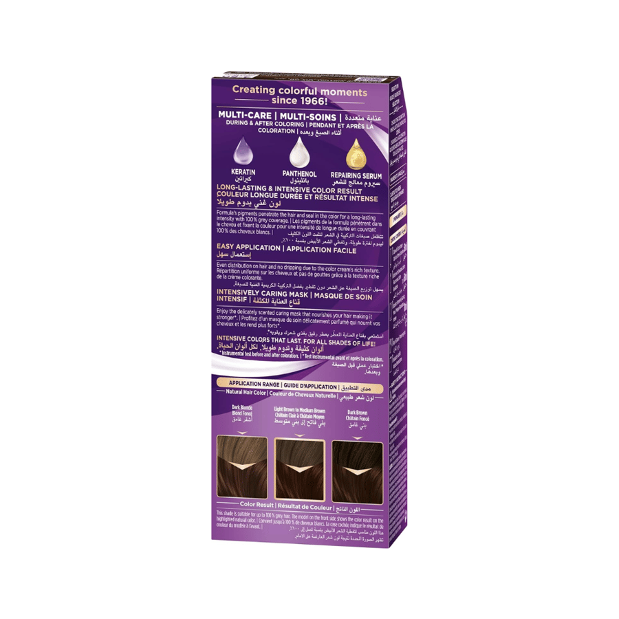Permanent hair dye medium brown shiny 60-4 from Palette 110 ml