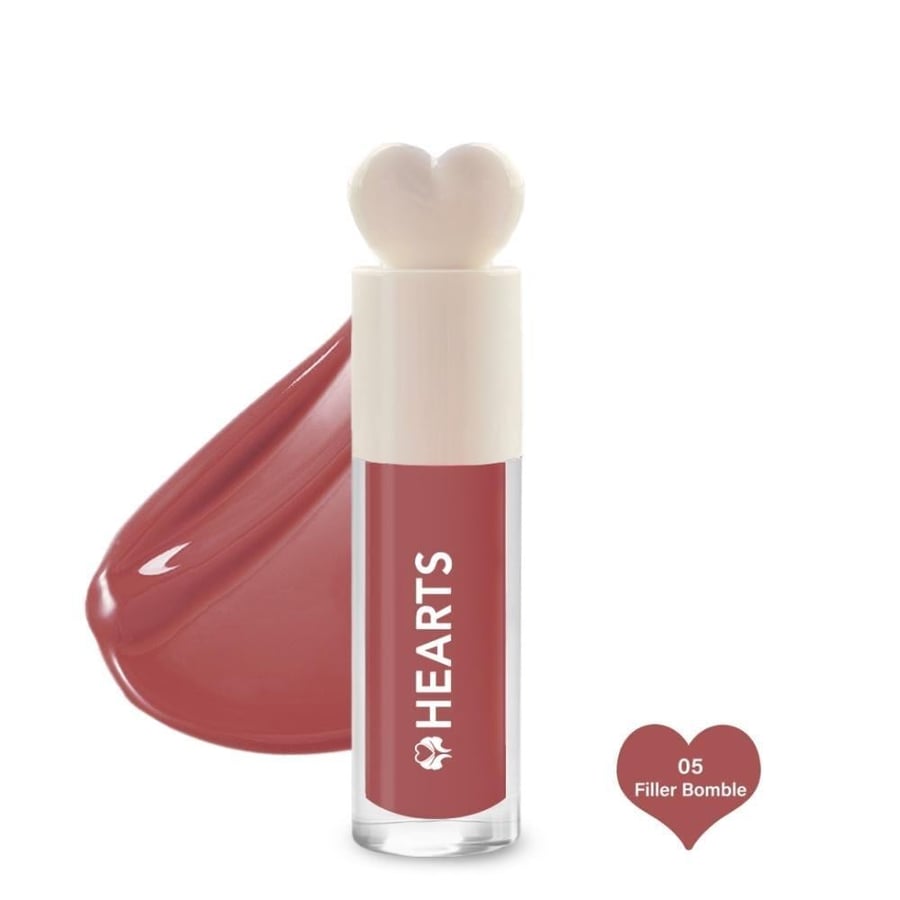 Hearts Lip Gloss and Plumper 05 Pompoli Filler
