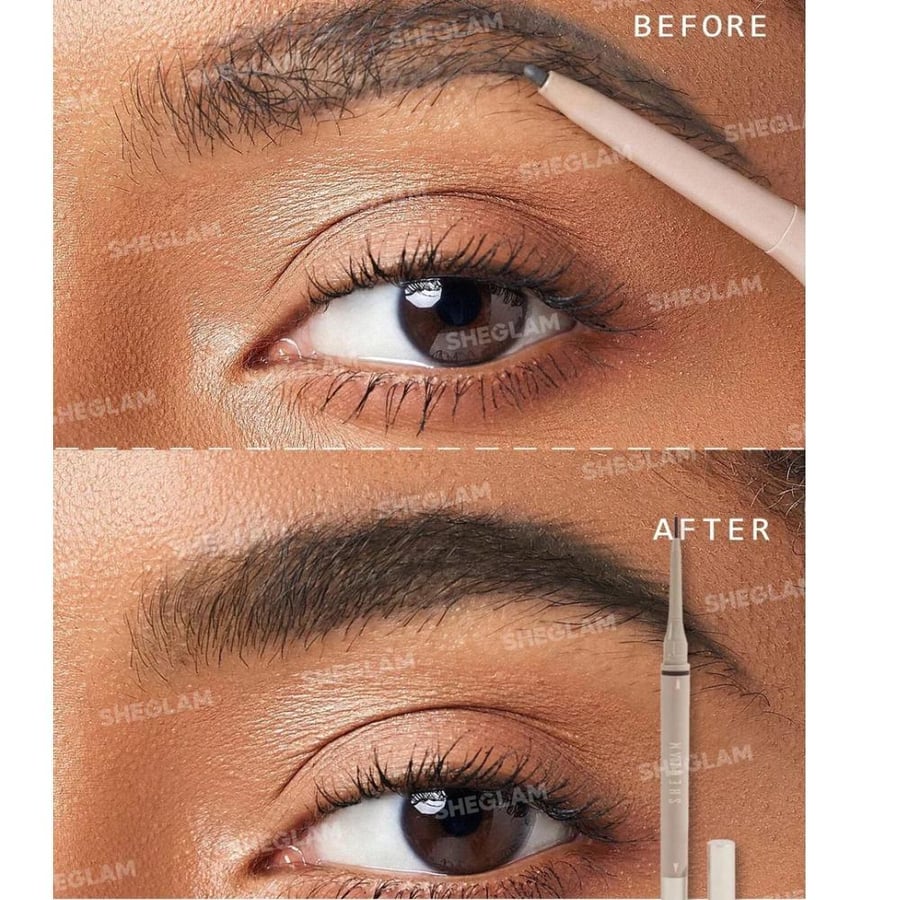 Eyebrow defining pencil 2 in 1 waterproof Espresso from Shajlam