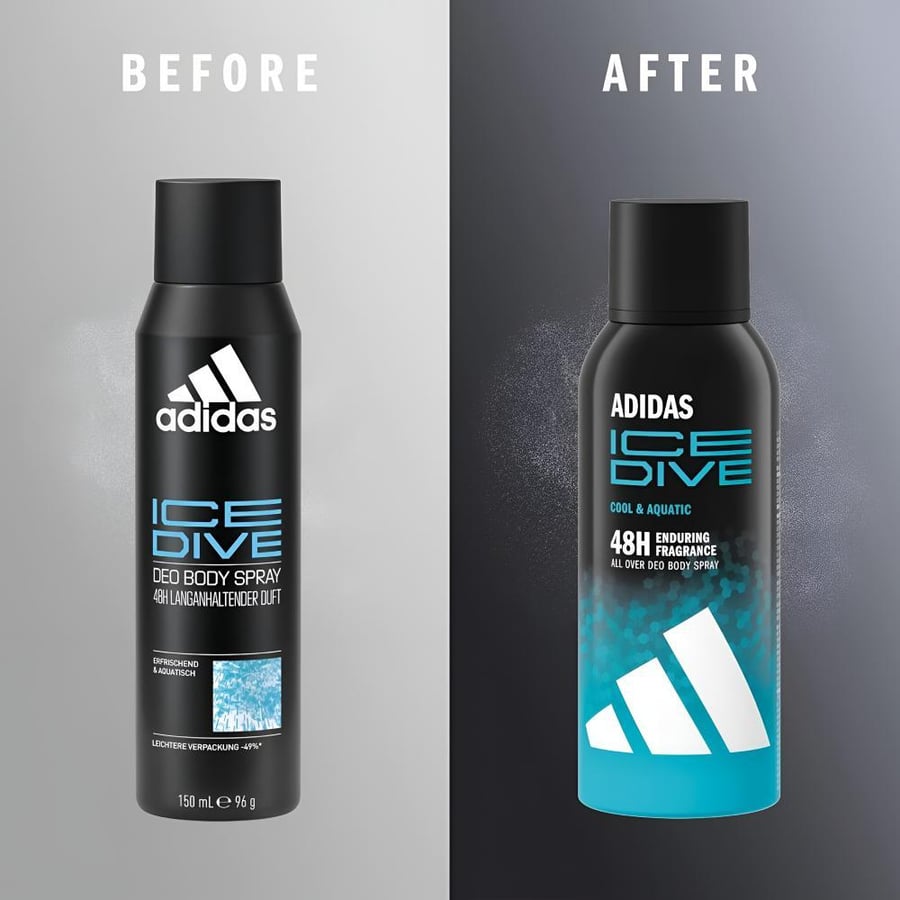 Adidas deodorant spray 150 ml anti-perspirant ice dive men's v2
