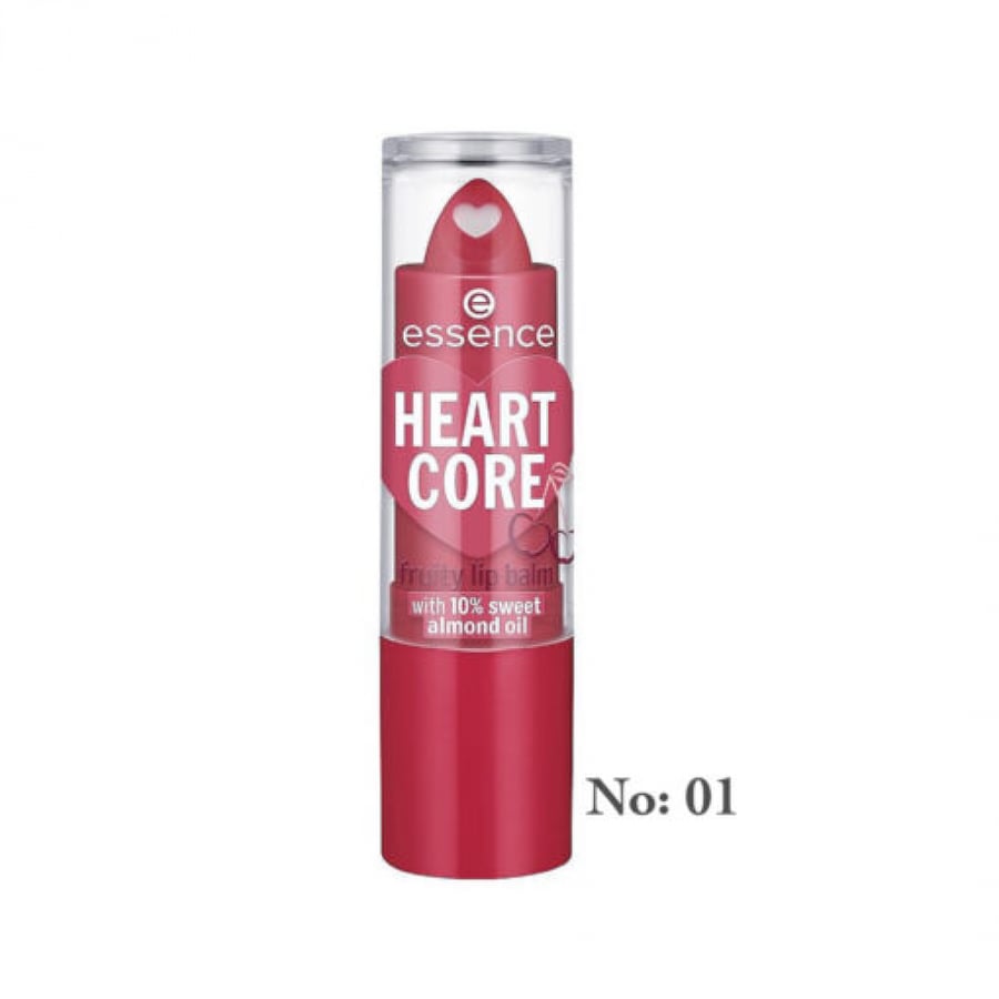 Lip balm Heart Core Fruity 01 Crazy Cherry from Essence 3g