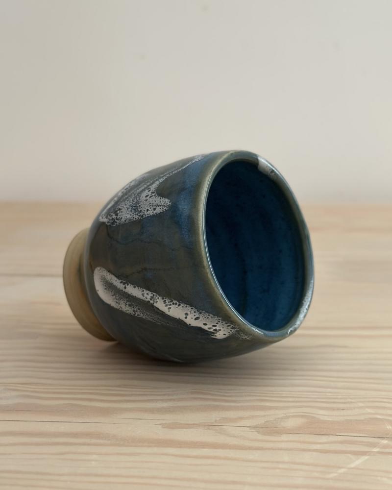 Cup blue and white