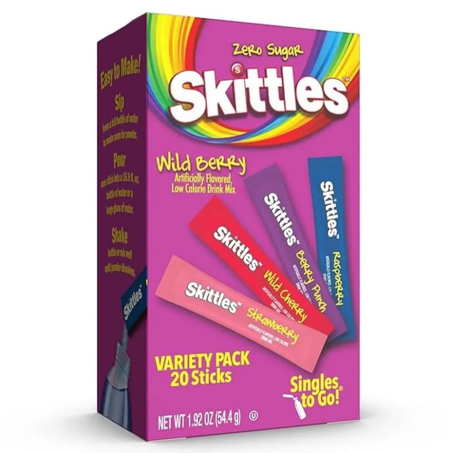 منكهة مياة سكيتلز خالي السكر SKITTLES