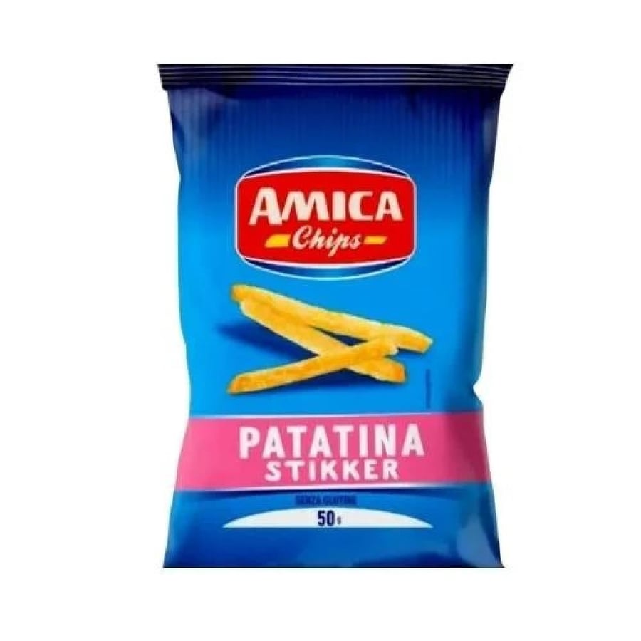 أميكا أصابع البطاطس 50 جم   Amica Chips Stikker مقرمشة