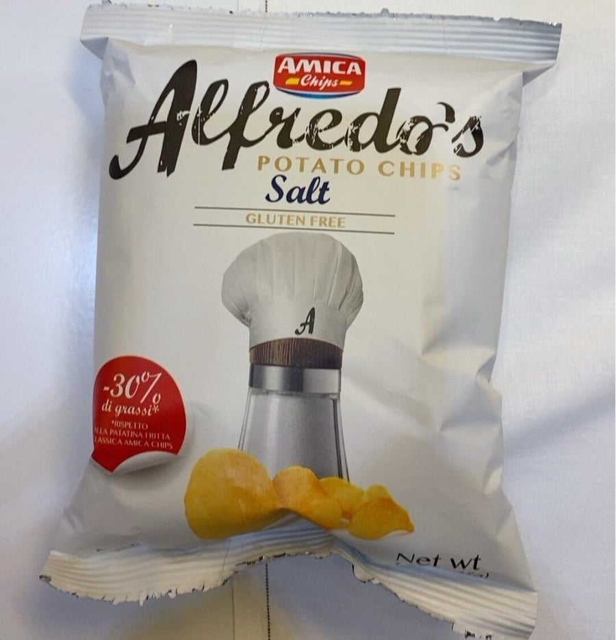 اميكا الفريدو شرائح البطاطس المقلية المملحة 35 جرام AMICA CHIPS Alfredo's