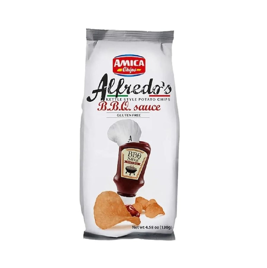 اميكا الفريدو شرائح البطاطس بنكهة الباربيكيو 130 جرام AMICA CHIPS Alfredo's
