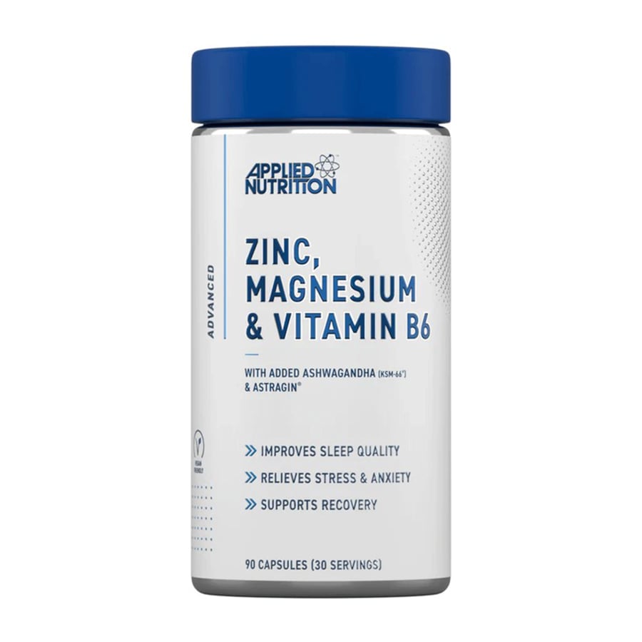 أَبلايد نيوترشن زنك، ماغنيسيوم وفيتامين ب6 (90 كبسولة) Applied Nutrition Zinc, Magnesium & Vitamin B6 90 Caps