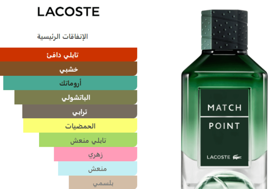 Lacoste Match Point Pour Homme EDP 100ml - لاكوست ماتش بوينت بور هوم او دو بارفيوم 100 مل
