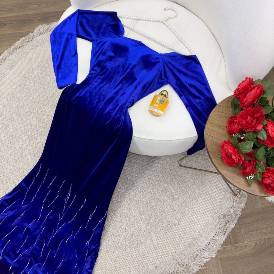 Sky blue dress