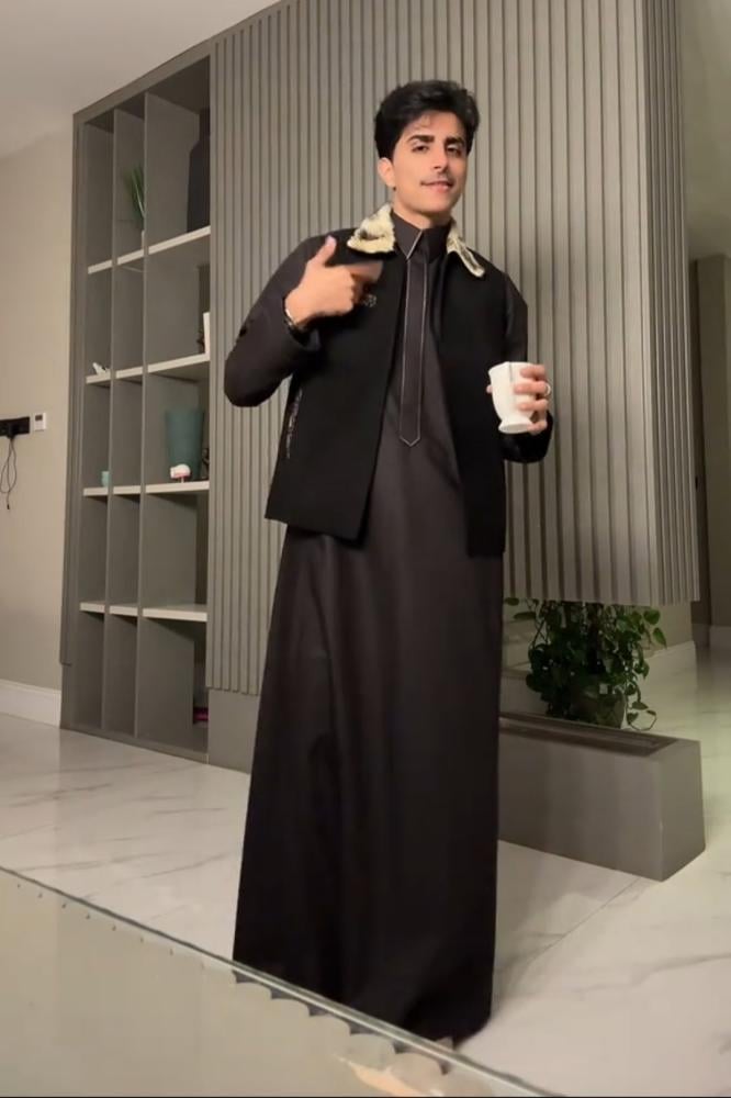 سديري رجالي قلاب فرو اسود