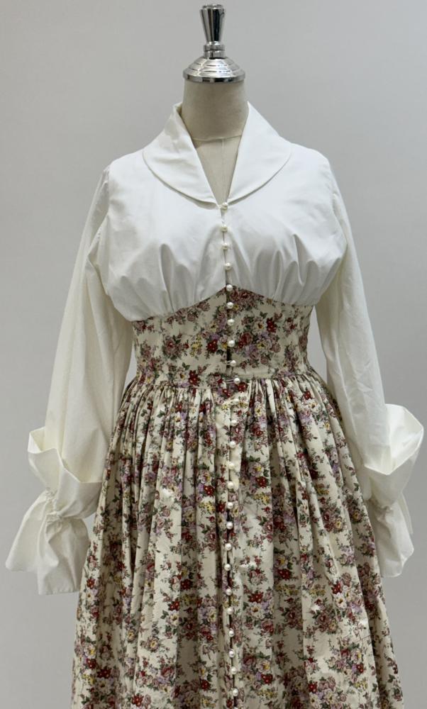 Floral/white cotton dress