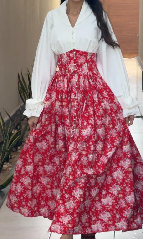 Red/white cotton